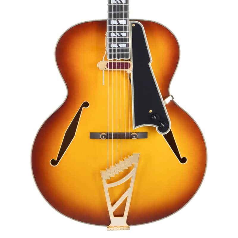 D'Angelico Excel Style B Hollow Body Guitar - Dark Iced Tea Burst - B-Stock image 1