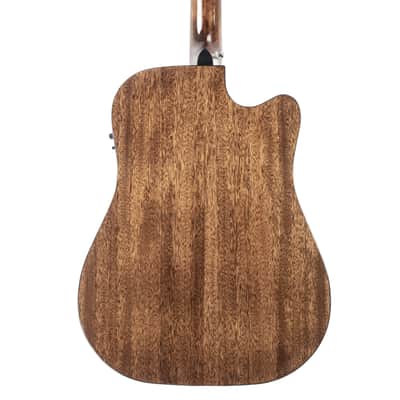 Sawtooth Mahogany Series Left-Handed Dreadnought Cutaway Acoustic Electric Guitar with Mahogany Back and Sides image 3
