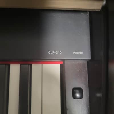 Yamaha Clavinova CLP-340 Digital Piano and Stool - Dark Wood image 5