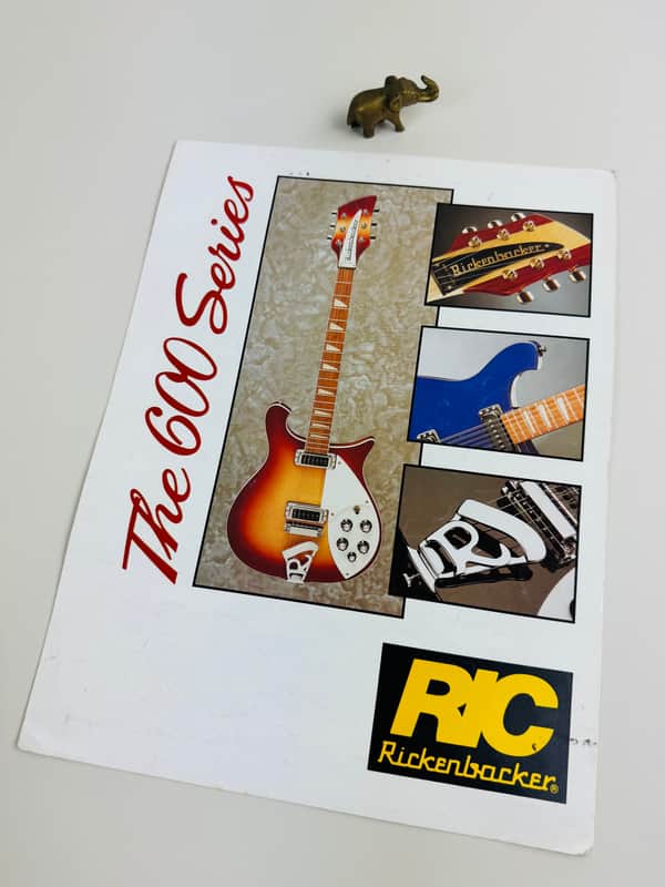 Rickenbacker 600 Series Foldout Brochure 1993 image 1