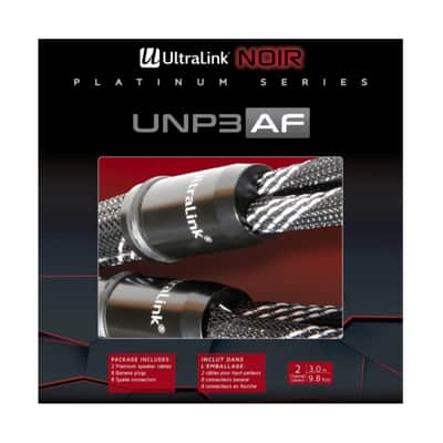 Ultralink Noir Platinum Series UNP3AF Audiophile Caliber Speaker Cables (10' / 3M) image 3