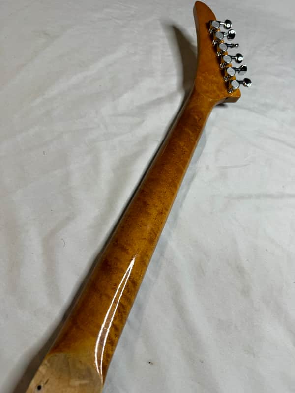 Warmoth Banana Headstock 22 Fret Electric Guitar Neck 1980s | Reverb