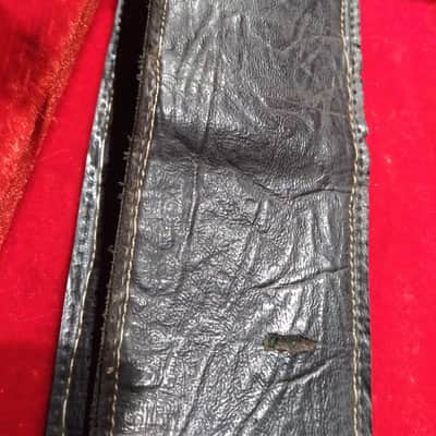 Badass Black Naugahyde Bass Strap 3 Inches Wide Vintage Ace 60s-70s image 10