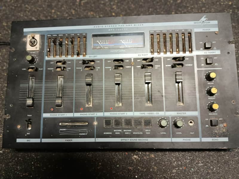 Monacor MPX-7600 SE 1990' - Black SuperDirty but working image 1