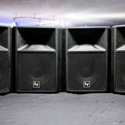 4 Electro-Voice SX100+ 12" 2-Way Passive Speakers - Black image 1
