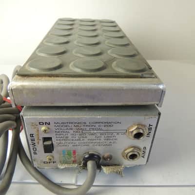 Vintage Mu-Tron C-200 Wah & Volume Effects Pedal Original Musitronics image 5