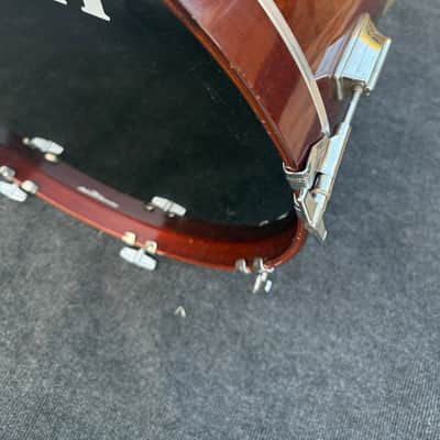 Rare 1980's vintage Tama Superstar 20x14 Bass Drum Super Mahogany image 2