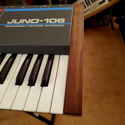 Roland Juno-106 Synthesizer Walnut Replacement Sides image 6