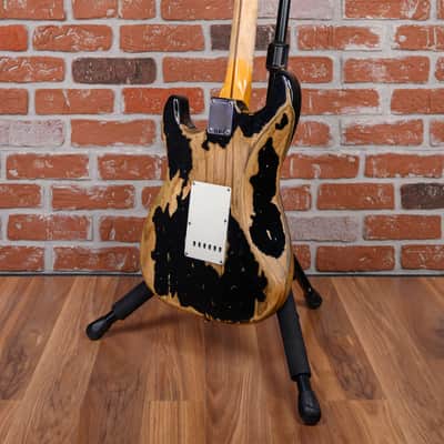Fender Custom Shop 1957 Stratocaster Super Heavy Relic Black 2023 w/OHSC image 8