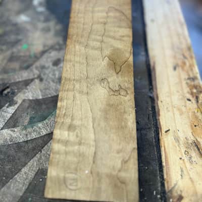 Madlad Instruments 1A Figured Torrified Roasted Flame Maple Guitar Neck Blank 2026 - Unfinished image 2