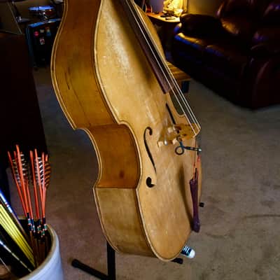 1940 Kay Bass Fiddle, Orchestra Model 100B, Scotch Blonde Natural image 2