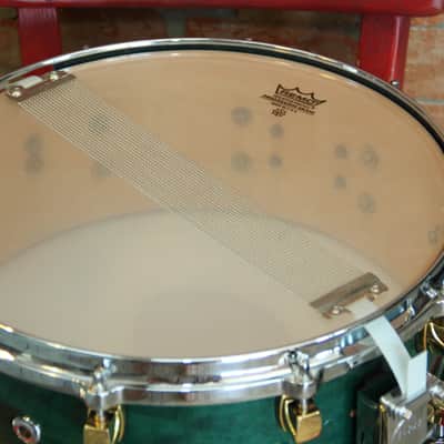 Yamaha Maple Custom Torquoise snare 14x5.5 image 9
