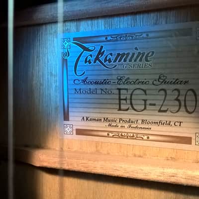 Takamine EG-230 Acoustic/Electric Guitar--Exc Cond.; EQ & Volume Controls; w/ Original HSC & Manuals image 10