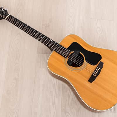 1982 Guild D-50 Bluegrass Special Vintage Dreadnought Acoustic Guitar w/ Sunrise Pickup, Case & Tag, Westerly image 13