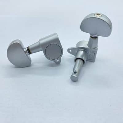 Matte Chrome Guitar 3R3L Machine Heads Tuning Pegs image 6