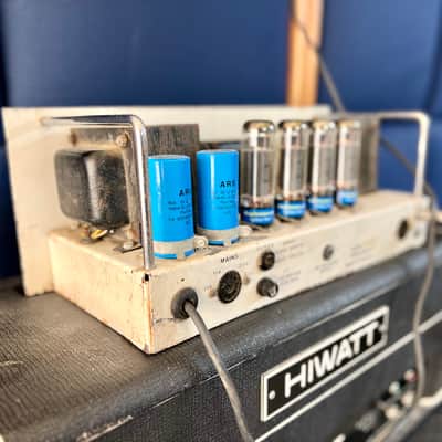 Matamp GT-100 c 1970 - Original vintage UK White face steel panel 100 watt orange green image 5