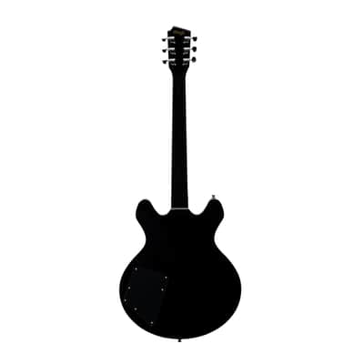 Stagg Silveray 533 Chambered Maple Body, Black image 3