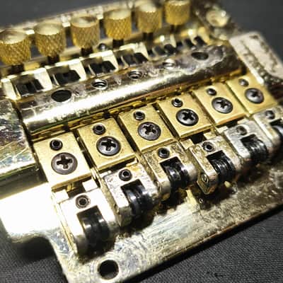 1980s Kahler 'Made in USA' 2320 2300 Vintage Bridge Tremolo Vibrato ~GOLD~ image 3