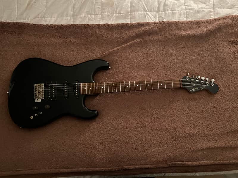 Squier MIJ E-Series Contemporary Stratocaster HSS 1986 - 1988 - Black image 1