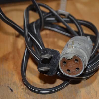 English Cannon AC  cable: 4 pin Female English Cannon to 2 pin AC connector. image 1