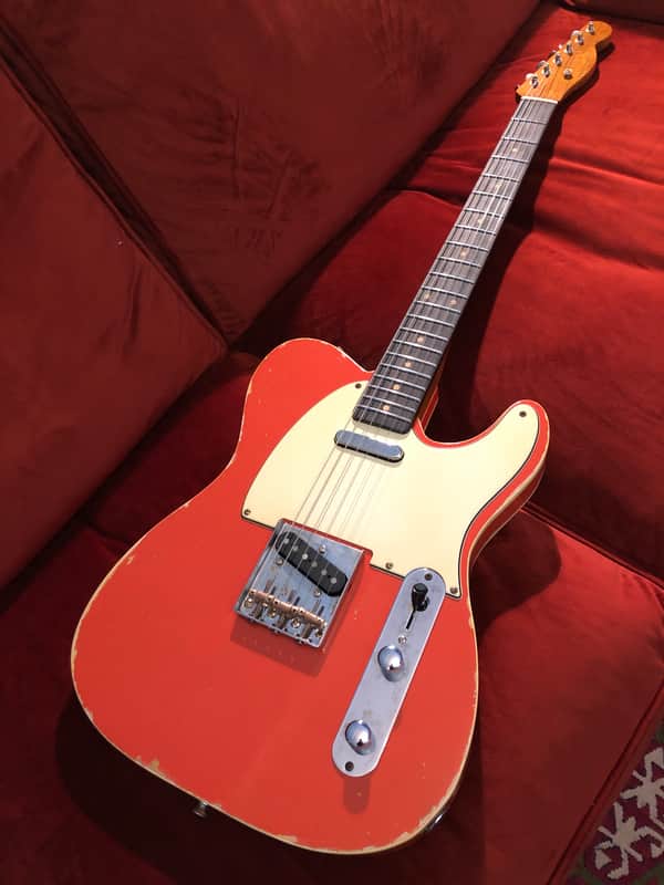 ギター freakaster custom telecaster body Freakaster Telecaster Custom 2023 First Red Nitro Relic | Reverb