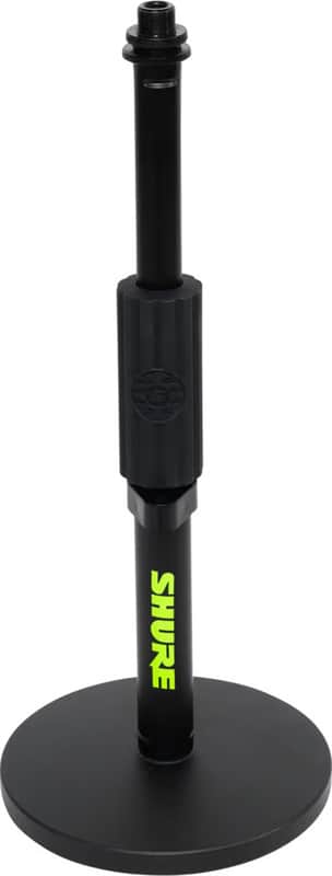 Shure by Gator SH-DESKTOP1 Round Base Desktop Microphone Stand, Black image 1