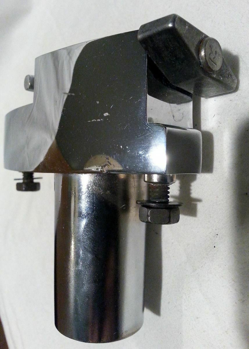 Rogers XP8 Bass Drum Spur / Tom Post Receiver Tube Mount Chrome 70s Classic* — main photograph