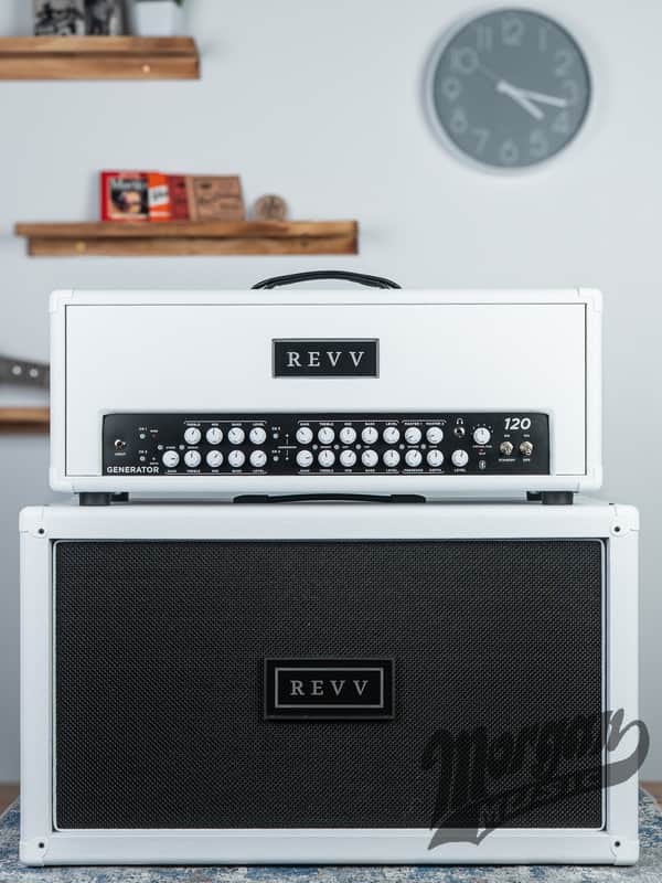 REVV Generator 120 MKIII- White Bronco- Head and Cabinet image 1