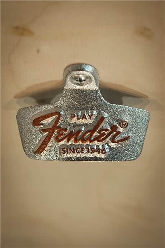 Fender Play Stationary Bottle Opener, Chrome/Red 2016 image 2