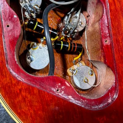 Gibson Les Paul Custom R7 '57 Reissue 2003 - stunning 23 year old Faded Cherry Red All Mahogany by the Custom Shop. image 10