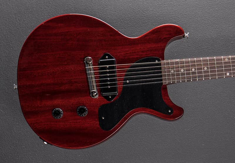 Gibson USA Les Paul Junior Double Cutaway - Vintage Cherry w/Black Pickguard image 1