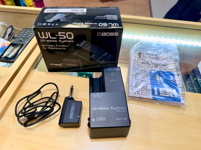 Boss WL-50 Pedalboard Wireless System Receiver + Transmitter for Guitar & Bass image 1