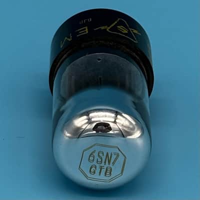 1950s Sylvania 6SN7GTB Vintage Chrome Top Preamp Tube! T297 image 4