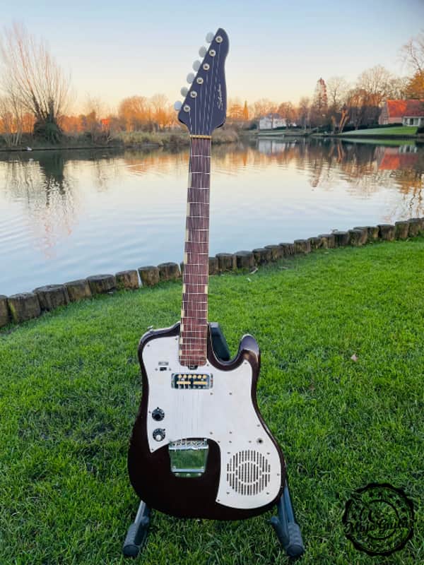 John Hiatt owned , 1960ies, Silvertone with built-in amp image 1