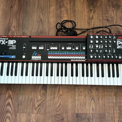 Roland JX-3P 61-Key Programmable Preset Polyphonic Synthesizer with PG-200 Programmer 1983 - 1985 - Black