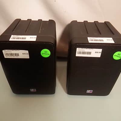 Samson M40 Speaker Pair used Two-way Bookshelf Desktop Stereo Speakers image 1