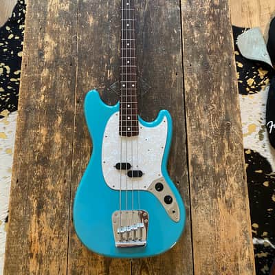 Fender Japan Rare 2002 Mustang Bass CIJ California Blue Finish image 17