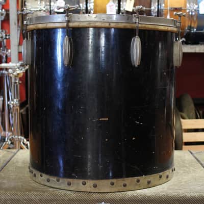 1930s Slingerland 16x16 Floor Tom Black Lacquer image 2