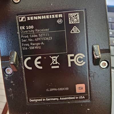 Sennheiser EW 100 ENG Wireless Lavalier Set - Band A (516 - 588 MHz) 2010s - Black image 4
