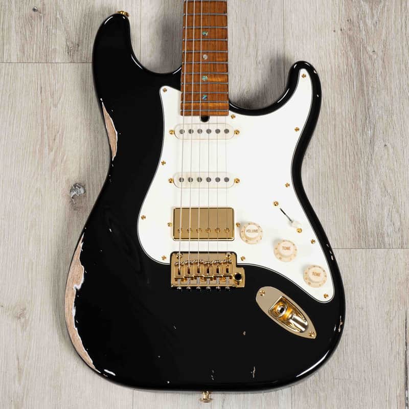 ギター suhrClassic S AntiqueRoasted Flame Maple Suhr Classic Antique Roasted Recovered Sinker Maple #9 Fiesta Red