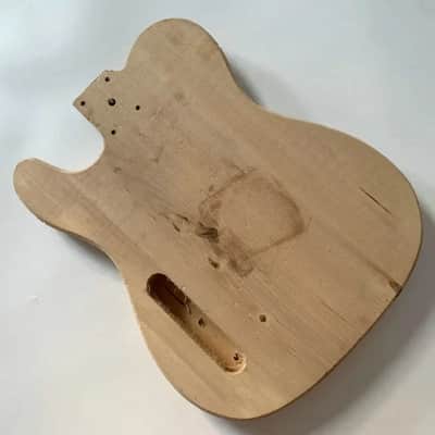 Solid Basswood Telecaster Tele Style Unfinished Guitar Body with P90s Pickup image 5