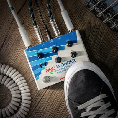 SONICAKE Delay & Modulation Guitar Pedal with Tap Tempo - BBD Wonder QDS-10 | Electric Guitar Bass Effects with 1200ms Delay, Chorus/Vibrato, Support External EXP Pedal, Dry Signal Output, True Bypass image 3