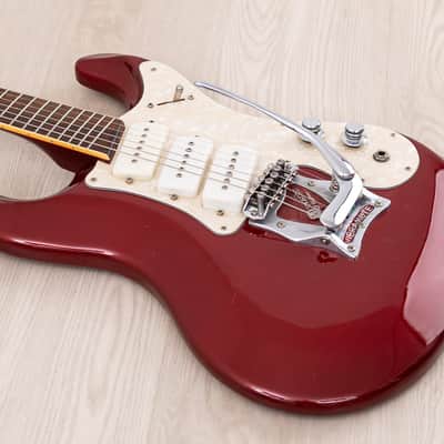 2004 Mosrite Eurorite 3 Pickup Non-Production Ventures-Style Guitar, Candy Apple Red w/ Case, Fillmore image 10