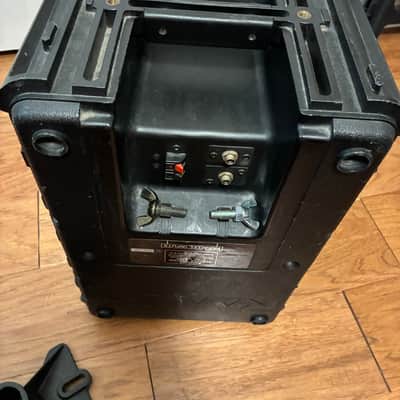Pair (2) near-vintage Panasonic Ramsa WS-A80 speakers w/ Ultimate stand clamp in black image 7