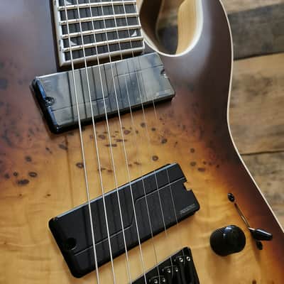 Jackson Concept Series Soloist SLAT7P HT MS - Ebony Fingerboard, Satin Bourbon Burst image 8