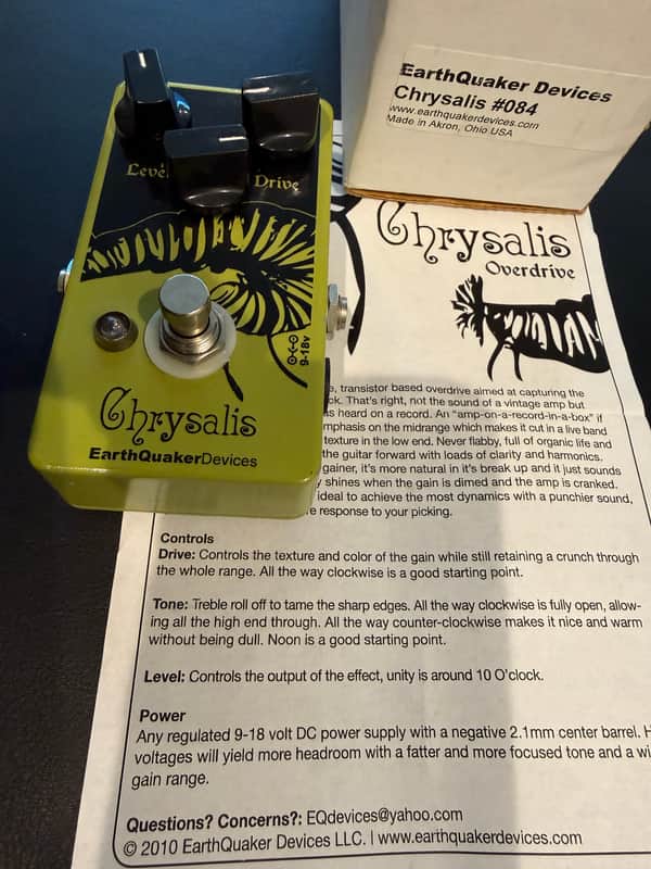 EarthQuaker Devices Chrysalis Overdrive 2010 - 2014 - Various image 1