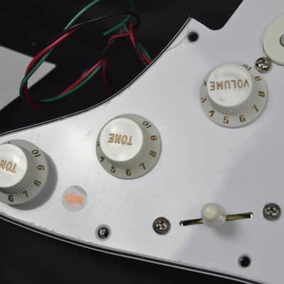 "WHITE KNIGHT" Fender Classic 50's Loaded Stratocaster Pickguard Hot Wired Dual Vintage Booster and Dual Cap image 4