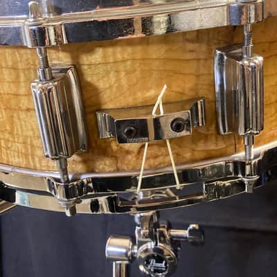 Rogers - 1970s Paul “Jamo” Jamieson's 5x14" Wood Dyna-Sonic Snare Drum - Natural Refinish image 16