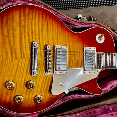 Gibson Custom Shop Historic Collection '59 Les Paul Standard Flametop Reissue 2002 - Heritage Cherry Sunburst image 7