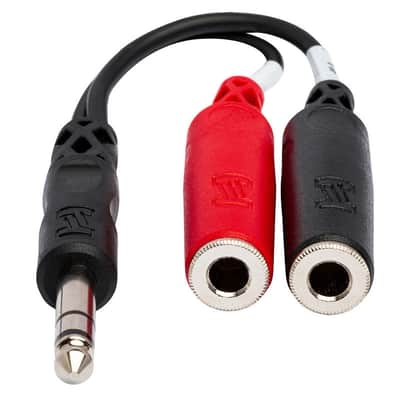 HOSA YPP-117 Stereo Breakout, 1/4 In TRS To Dual 1/4 In TSF image 4